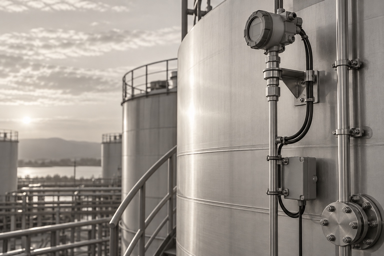 Industrial sensor and connected monitoring equipment